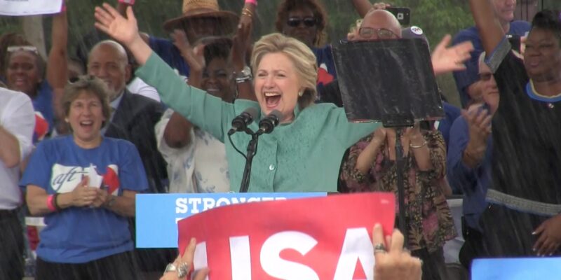Hillary Clinton’s Campaign Rain Dance Worked At Florida Rally (Video)