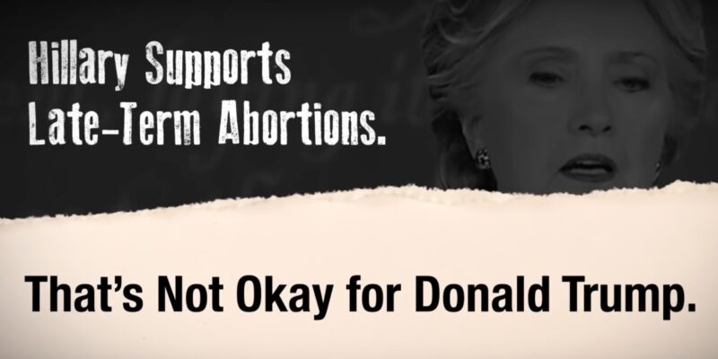 Trump, Hispanics “Not Okay” With Hillary Clinton’s Support Of Late-Term Abortion