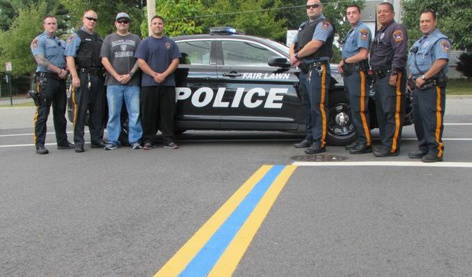 Feds Say Blue Lines Honoring Police On NJ Roads Are Illegal