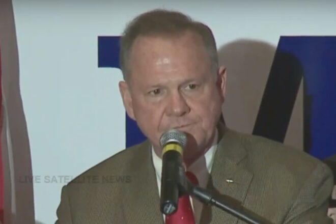 Trump tweets support for Judge Roy Moore in Alabama, Kind of