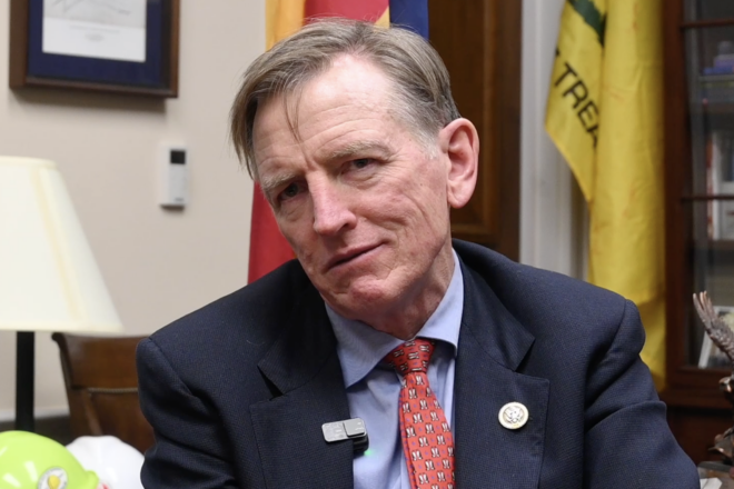 Gosar Talks on Removing Johnson After Passage of Foreign Aid Package