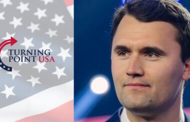 Charlie Kirk Statue Vandalized Outside Turning Point USA's Phoenix HQ