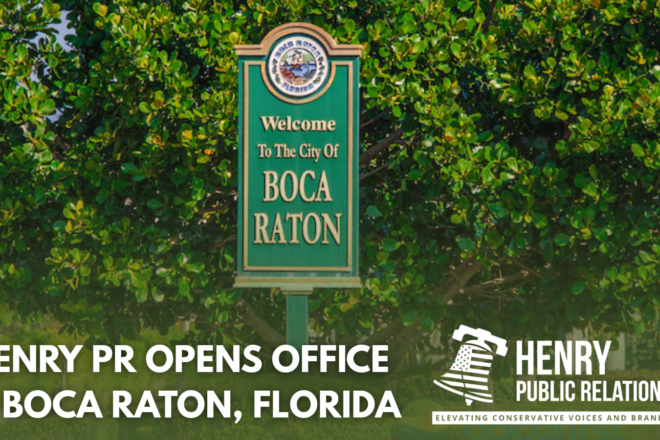 Henry Public Relations Relocates to Boca Raton, Florida